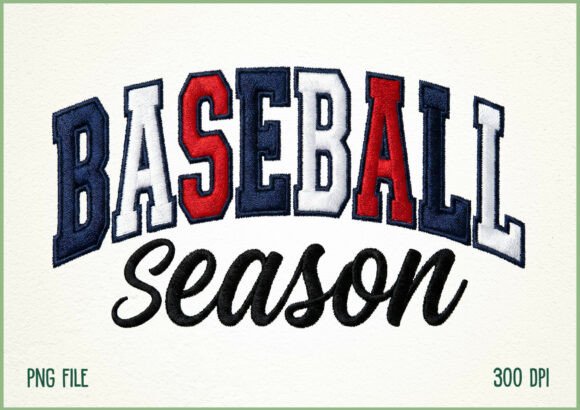 Baseball Season Embroidery Style Design Review