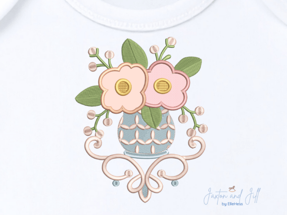 Floral Vase Machine Embroidery Design Review