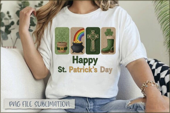 Happy St.patricks Day Embroidery PNG Review
