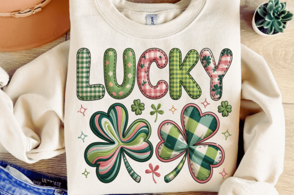 Lucky Shamrock Faux Embroidery PNG Review