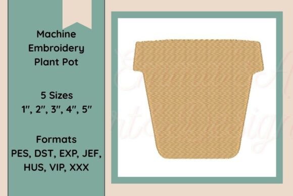 Plant Pot Machine Embroidery Design Review