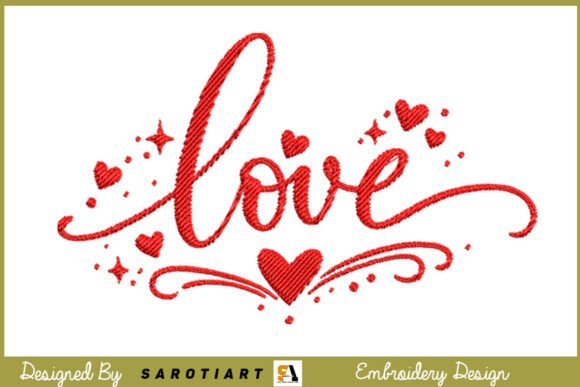 Valentine Embroidery Love Design Review