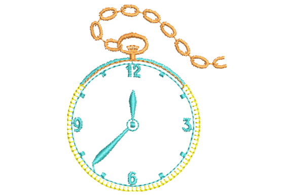Vintage Pocket Watch Embroidery Design Review